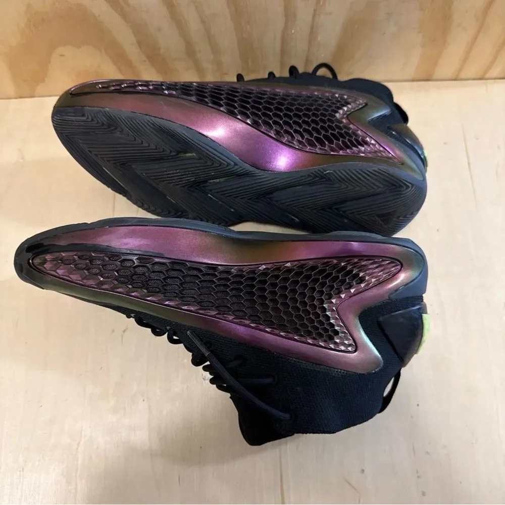 Adidas AE 1 'The Future' Basketball Shoes Mens 8 Black Purple Lemon